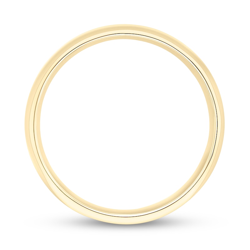 Main Image 3 of 6.0mm Engravable Low Dome Comfort-Fit Wedding Band in 14K Gold (1 Line)