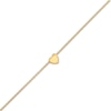 Thumbnail Image 1 of Child's Sliding Heart Adjustable Bracelet in 14K Gold - 6.0"