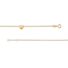 Thumbnail Image 2 of Child's Sliding Heart Adjustable Bracelet in 14K Gold - 6.0"