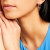 Thumbnail Image 2 of 25.0mm Loose Twist Hoop Earrings in Hollow 14K Gold