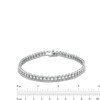 Thumbnail Image 4 of Men's 5 CT. T.W. Certified Lab-Grown Diamond Tennis Bracelet in 14K White Gold (F/SI2) - 8.5"