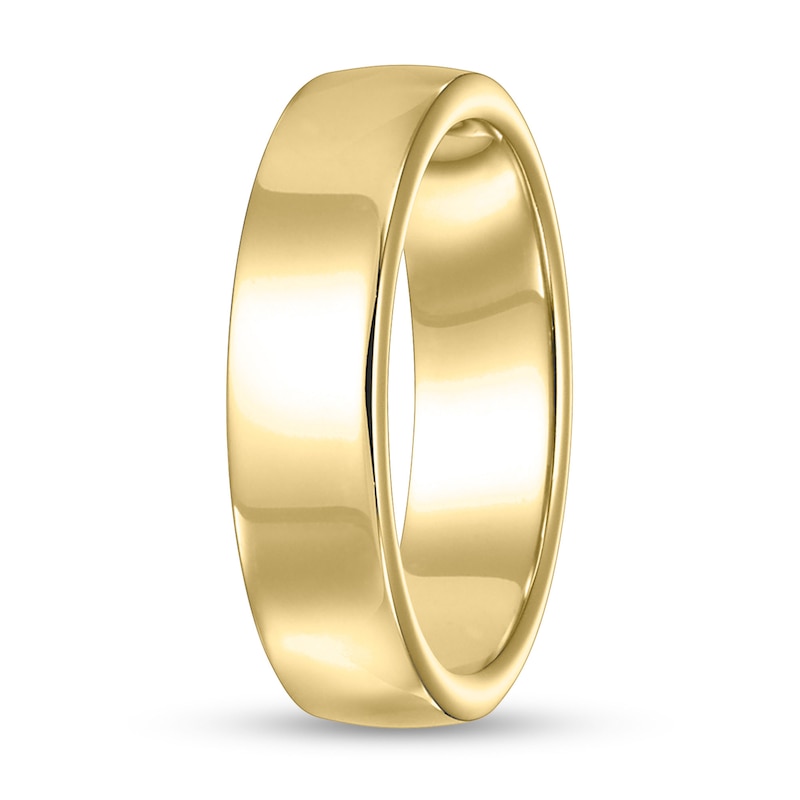 Main Image 2 of 6.5mm Engravable Euro-Fit Wedding Band in 14K Gold (1 Line)