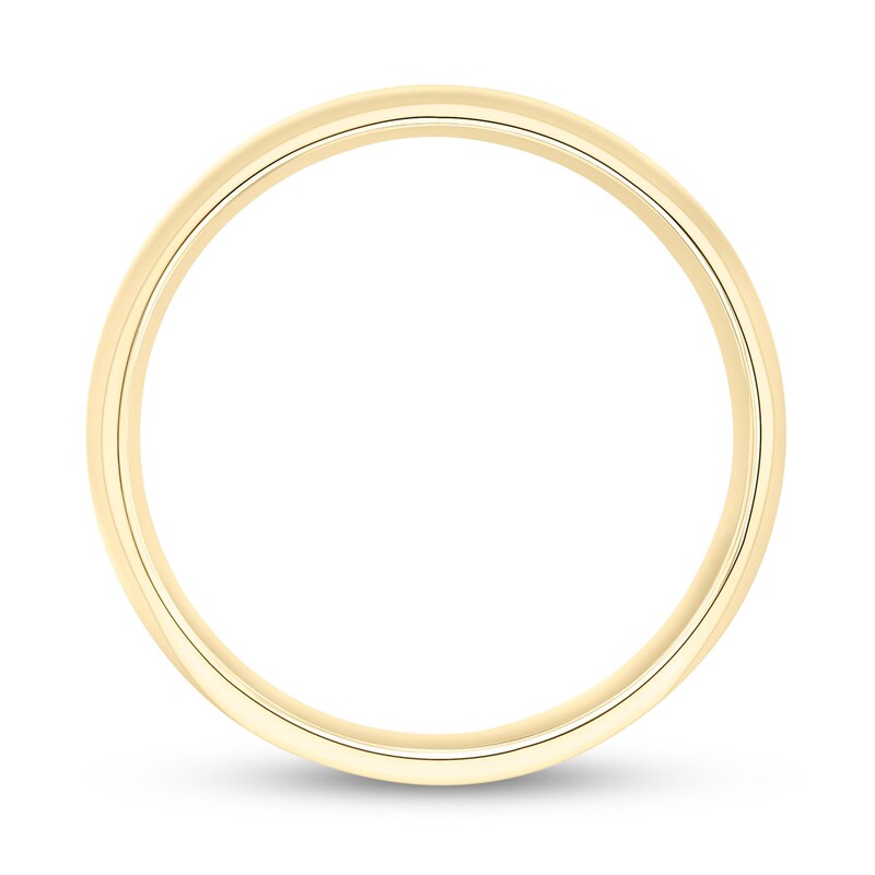 Main Image 3 of 6.0mm Engravable Low Dome Comfort-Fit Wedding Band in 14K Gold (1 Line)