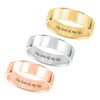 Thumbnail Image 2 of 6.0mm Engravable Flat Square-Edged Wedding Band in 14K Gold (1 Line)