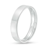 Thumbnail Image 2 of 4.0mm Engravable Flat Square-Edged Wedding Band in 14K White Gold (1 Line)