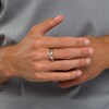 Thumbnail Image 2 of 6.0mm Engravable Low Dome Comfort-Fit Wedding Band in 10K White Gold (1 Line)