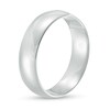 Thumbnail Image 3 of 6.0mm Engravable Low Dome Comfort-Fit Wedding Band in 10K White Gold (1 Line)