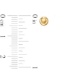 Thumbnail Image 3 of Child's Polished Button Stud and Heart Hoop Earrings Set in 14K Gold