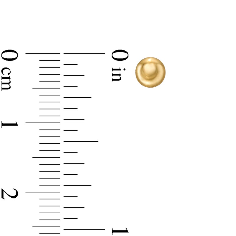 Main Image 3 of Child's Polished Button Stud and Heart Hoop Earrings Set in 14K Gold
