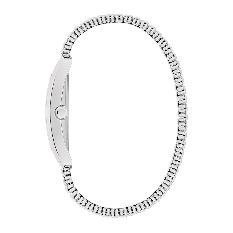 Main Image 2 of Men's Caravelle by Bulova Silver-Tone Expansion Watch with Rectangular Dial (Model: 43A157)