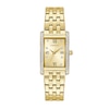 Thumbnail Image 1 of Ladies' Caravelle by Bulova Crystal Accent Gold-Tone Watch with Rectangular Champagne Dial (Model:45L192)
