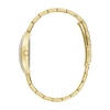 Thumbnail Image 2 of Ladies' Caravelle by Bulova Crystal Accent Gold-Tone Watch with Rectangular Champagne Dial (Model:45L192)