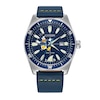 Thumbnail Image 1 of Citizen Eco-Drive® Disney Donald Duck with Shark Blue Leather Strap Watch with Blue Dial (Model: AW1790-05W)