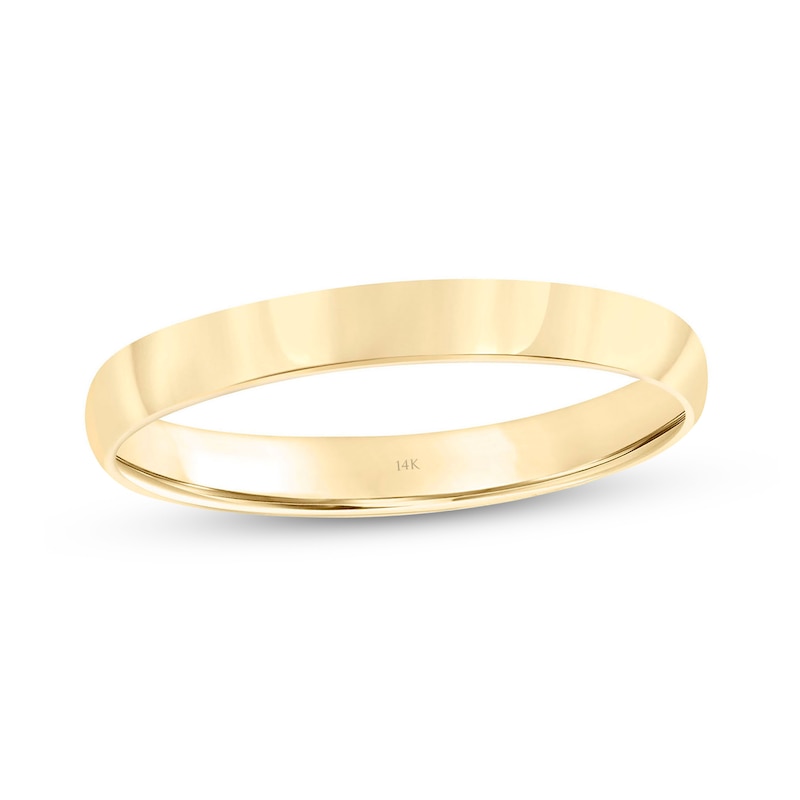 Main Image 1 of 3.0mm Engravable Low Dome Comfort Fit Wedding Band in 14K Gold (1 Line)