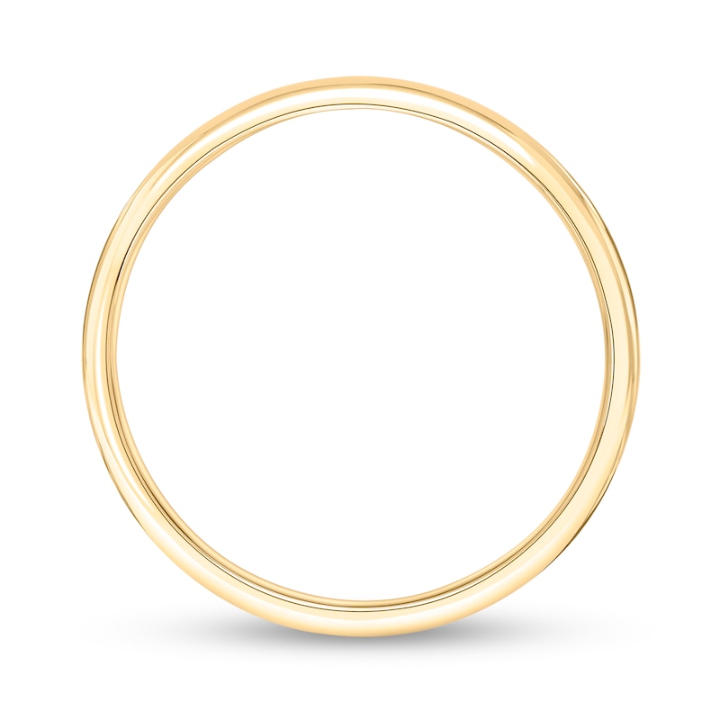 Main Image 3 of 3.0mm Engravable Low Dome Comfort Fit Wedding Band in 14K Gold (1 Line)