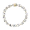Thumbnail Image 1 of EFFY™ Collection Alternating Multi-Shape White Topaz Line Bracelet in 14K Gold