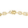 Thumbnail Image 3 of EFFY™ Collection Alternating Multi-Shape White Topaz Line Bracelet in 14K Gold