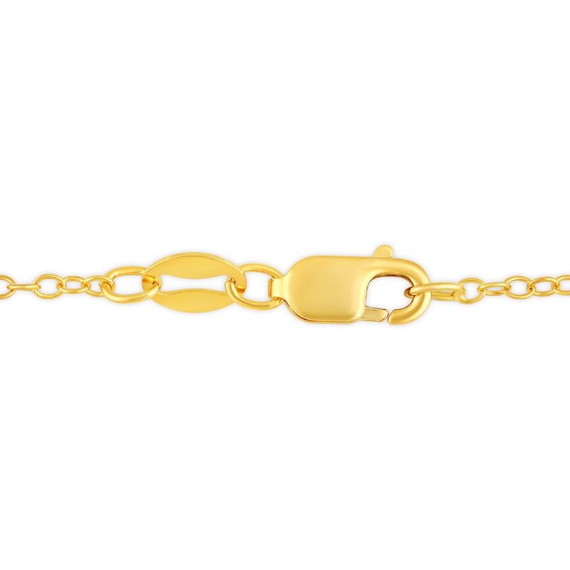 Main Image 3 of 1/8 CT. Diamond Solitaire Infinity Teardrop Pendant in 10K Gold