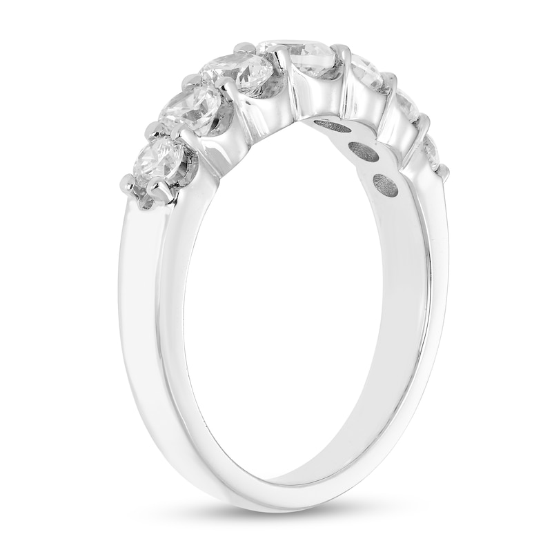 Main Image 2 of 1 CT. T.W. Diamond Graduating Seven Stone Ring in 14K White Gold (H-I/I1)