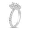 Thumbnail Image 2 of 1-1/4 CT. T.W. Pear-Shaped Diamond Double Frame Engagement Ring in 14K White Gold (I/SI2)