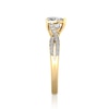 Thumbnail Image 3 of 3/4 CT. T.W. Pear-Shaped Diamond Wavy Twist Shank Engagement Ring in 14K Gold