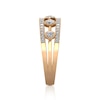 Thumbnail Image 3 of 3/8 CT. T.W. Diamond Edge Hexagons Band in 10K Rose Gold