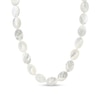 Thumbnail Image 1 of Oval Mother-of-Pearl Strand Necklace - 17"