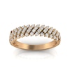 Thumbnail Image 0 of 1/3 CT. T.W. Diamond Slanted Multi-Row Band in 10K Rose Gold