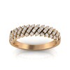 Thumbnail Image 0 of 1/3 CT. T.W. Diamond Slanted Multi-Row Band in 10K Rose Gold