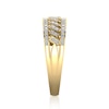 Thumbnail Image 3 of 1/3 CT. T.W. Diamond Edge Slanted Duos Band in 10K Gold