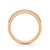 Thumbnail Image 2 of 1/3 CT. T.W. Diamond Edge Slanted Duos Band in 10K Rose Gold