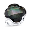 Thumbnail Image 1 of Clover-Shaped Mother-of-Pearl Ring in Sterling Silver