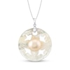 Thumbnail Image 1 of Mother-of-Pearl and Cultured Mabe Pearl Sand Dollar Pendant in Sterling Silver
