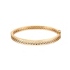 Thumbnail Image 1 of Oro Diamante™ Diamond-Cut Lattice Bangle in 14K Two-Tone Gold