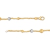 Thumbnail Image 3 of Oro Diamante™ Graduating Brilliance Bead Bracelet in Hollow 14K Two-Tone Gold - 7.5"