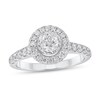 Thumbnail Image 1 of 1 CT. T.W. Diamond Frame Engagement Ring in 14K White Gold (I/I2)
