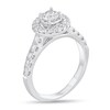 Thumbnail Image 1 of 1 CT. T.W. Diamond Frame Engagement Ring in 14K White Gold (I/I2)