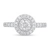 Thumbnail Image 2 of 1 CT. T.W. Diamond Frame Engagement Ring in 14K White Gold (I/I2)