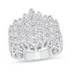 Thumbnail Image 1 of 3 CT. T.W. Diamond Multi-Row Chevron Ring in 14K White Gold