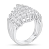 Thumbnail Image 2 of 3 CT. T.W. Diamond Multi-Row Chevron Ring in 14K White Gold