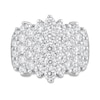 Thumbnail Image 3 of 3 CT. T.W. Diamond Multi-Row Chevron Ring in 14K White Gold
