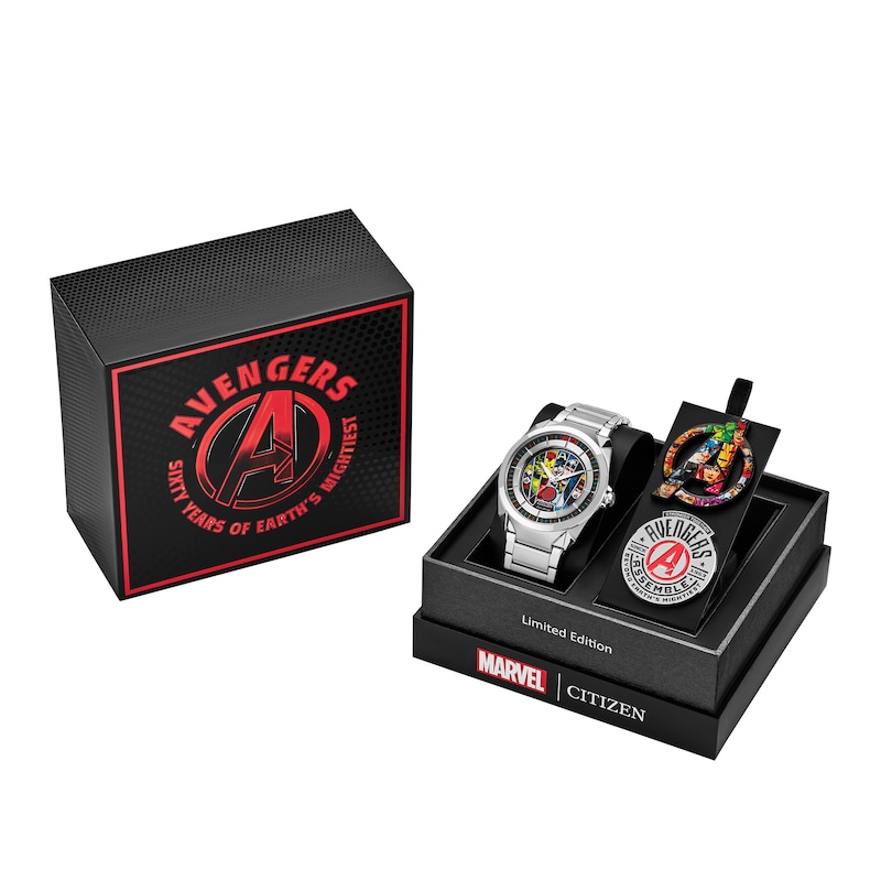 Main Image 6 of Men's Citizen Eco-Drive® Comic Book Avengers Beyond Earth’s Mightiest 60th Anniversary Watch (Model: AW2080-64W)