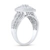 Thumbnail Image 2 of 1 CT. T.W. Marquise Multi-Diamond Layered Engagement Ring in 10K White Gold