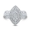Thumbnail Image 3 of 1 CT. T.W. Marquise Multi-Diamond Layered Engagement Ring in 10K White Gold