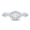 Thumbnail Image 2 of Sideways 3/4 CT. T.W. Marquise-Cut Diamond Frame Ring in 14K White Gold (I/SI2)