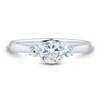 Thumbnail Image 3 of 1 CT. T.W. Diamond Three Stone Engagement Ring in 14K White Gold (I/I2)