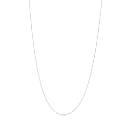 1.5mm Sparkle Chain Necklace in Solid 14K White Gold - 18"