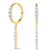 Thumbnail Image 1 of PDPAOLA™ at Zales 1/2 CT. T.W. Lab-Grown Diamond Hoop Drop Earrings in 18K Gold