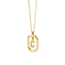 PDPAOLA™ at Zales Lab-Grown Diamond Accent Letter "C" Initial Pendant in 18K Gold