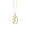Thumbnail Image 1 of PDPAOLA™ at Zales Lab-Grown Diamond Accent Letter "E" Initial Pendant in 18K Gold
